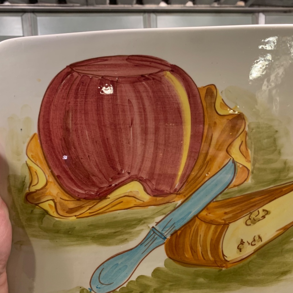 Italian Signed Cheese Plate - Picture 7 of 7
